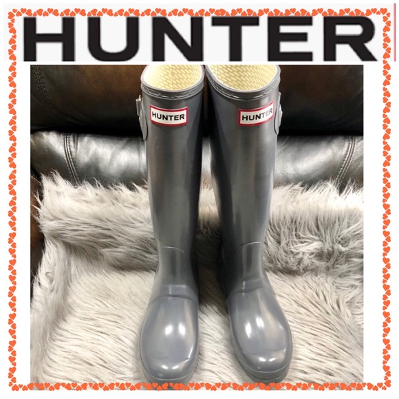Hunter Shoes - Gray Hunter boots